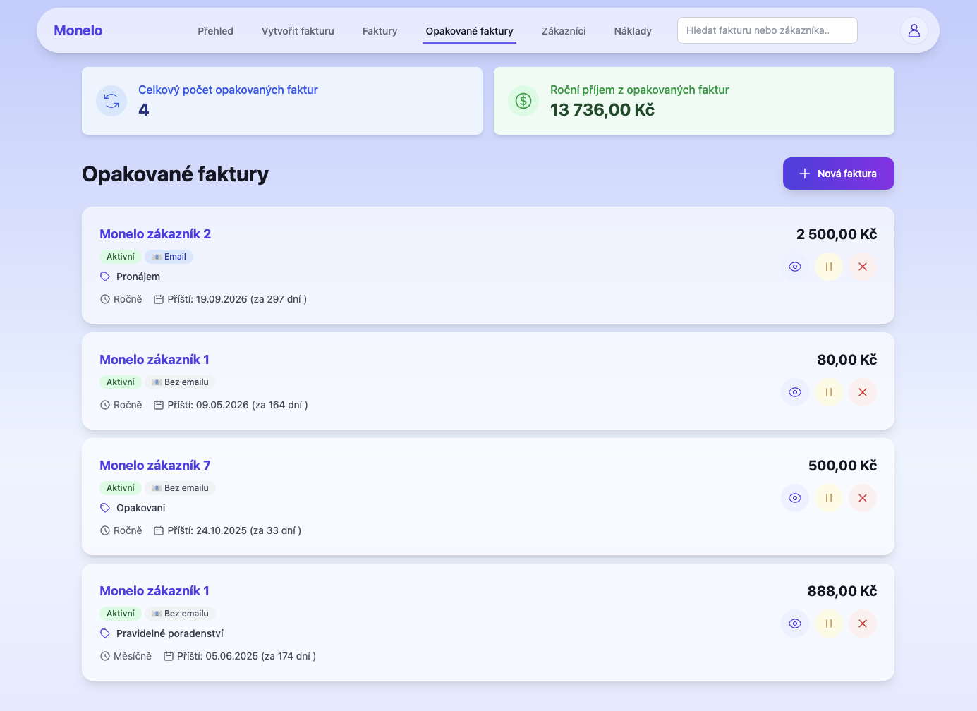 Monelo - Tags for invoice organization